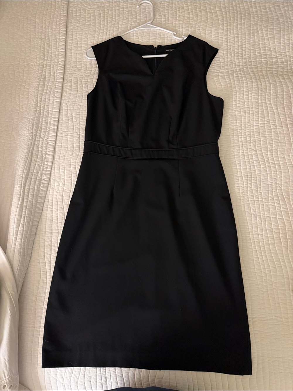 The Limited Black Collection V-Notch Sleeveless Sheath Midi Dress